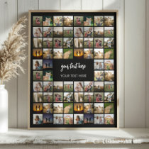 Modern Personalized Photo Collage Poster
