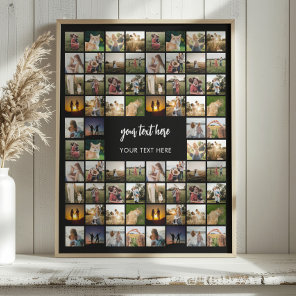 Modern Personalized Photo Collage Poster