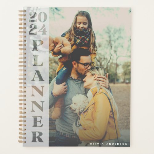 Modern Personalized Photo Create Your Own  2024  Planner