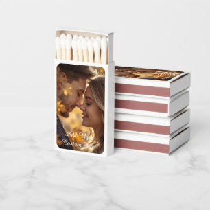Modern Personalized Photo & Custom Text Matchboxes