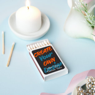 Modern Personalized Photo & Custom Text Matchboxes