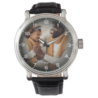 Modern Personalized Photo & Custom Text Men's