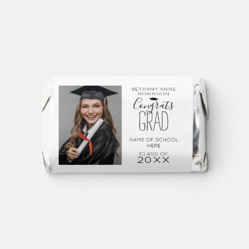 Modern Personalized Photo Graduation Hersheys Miniatures
