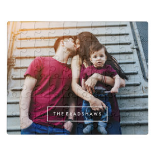 Modern Personalized Photo Jigsaw Puzzle