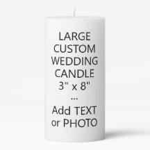 Modern Personalized Photo or Text Large Wedding