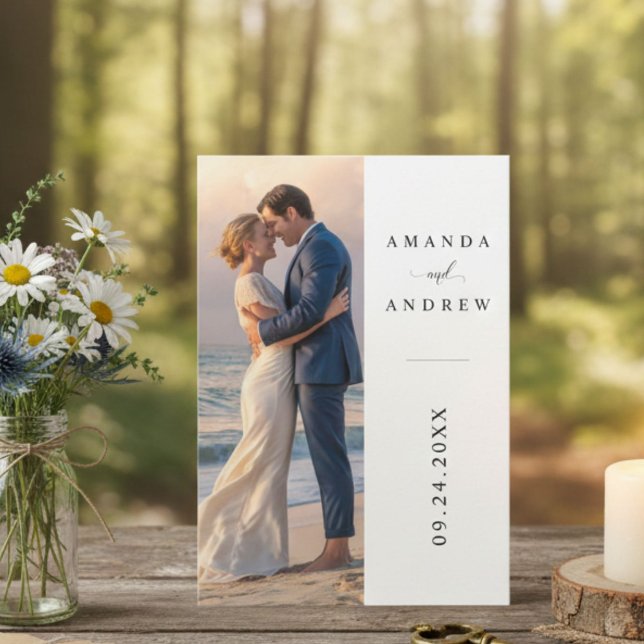 Modern Personalized Photo Wedding Invitation (Creator Uploaded)