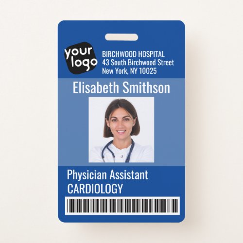    Modern Personalized Physician Assistant ID Card Badge