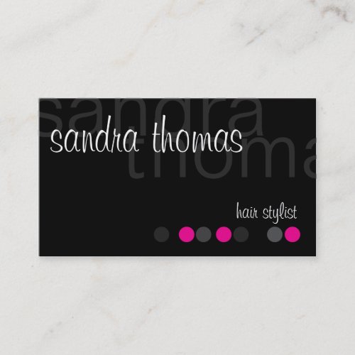 Modern Personalized - Pink Business Card Templates