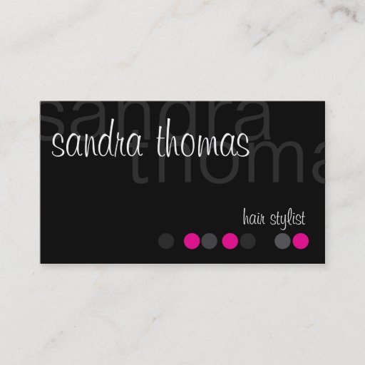 Customizable Modern Personalized - Pink Business Card Templates
