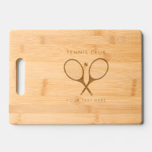Modern Personalized Preppy Tennis  Engraved Cutting Board