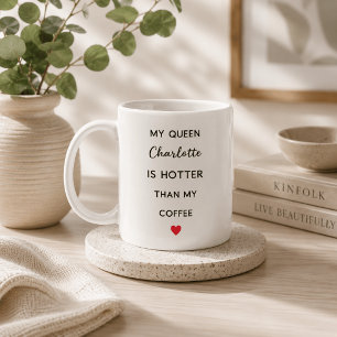 Modern Personalized Queen Coffee Mug