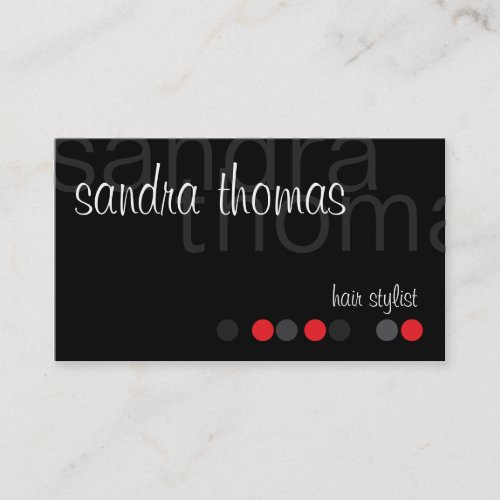 Modern Personalized - Red Business Cards