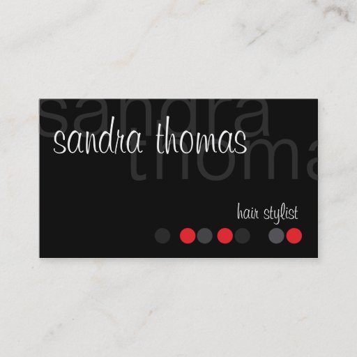 Customizable Modern Personalized - Red Business Cards