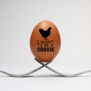 Modern Personalized Rustic Hen For Egg Lover Rubber Stamp