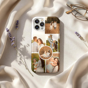 Modern Personalized Six Photo Collage  iPhone 16 Pro Max Case