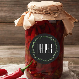 Modern Personalized Spice Jars Labels Name White