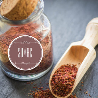 Modern Personalized Sumac Violet White Text Classic Round Sticker