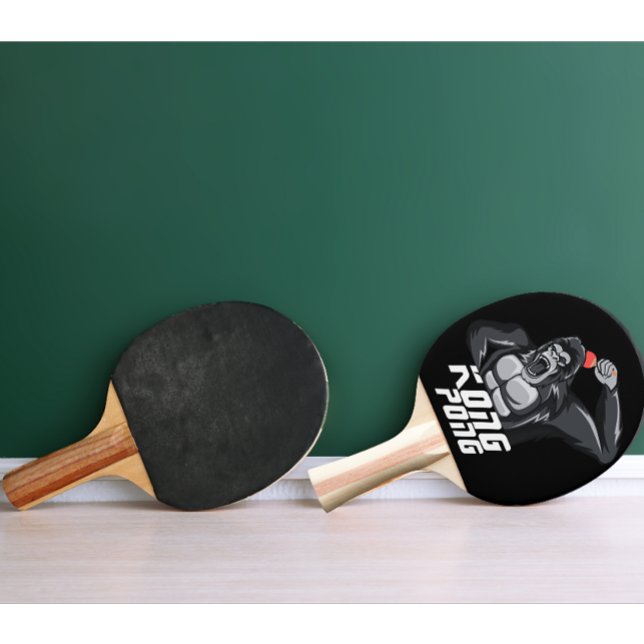 Modern Personalized Table Tennis Angry Gorilla Ping Pong Paddle (personalized ping pong paddle)