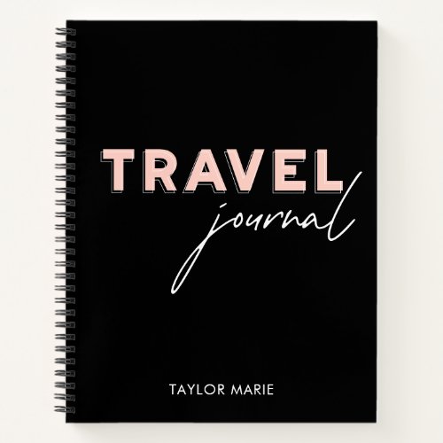 Modern Personalized Travel Journal