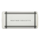 Modern Personalized Wedge Eraser (Front)