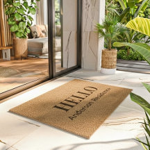 Modern Personalized Welcome Fibre Coir Mat