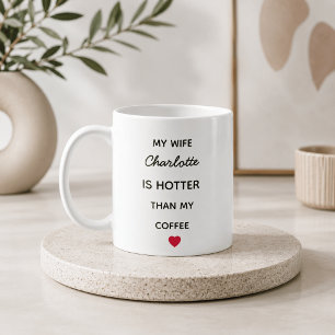 Modern Personalized Wife Coffee Mug