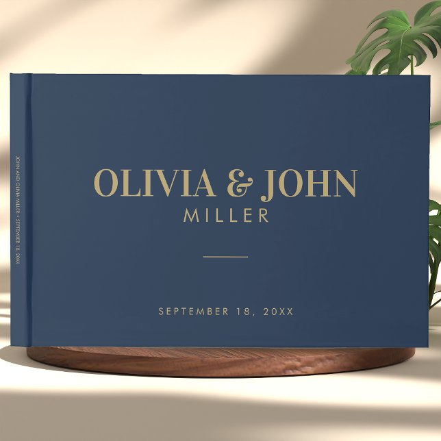 Modern Personalized With Name Wedding Reception Guest Book (Creator Uploaded)
