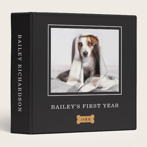 Modern Pet Dog or Puppy Keepsake Scrapbook | Photo 3 Ring Binder Modern Pet Dog or Puppy Keepsake Scrapbook | Photo 3 Ring Binder