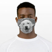 Modern Pet Dog Photo Adult Cloth Face Mask (Worn)