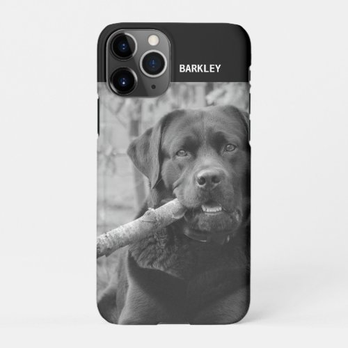 Modern Pet Dog Photo Upload iPhone 11 Pro Case