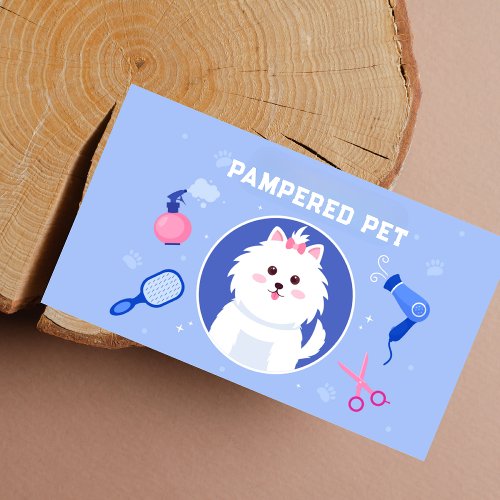 Modern Pet Groomer Next Appointment Business Card