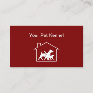 Modern Pet Kennel Business Cards