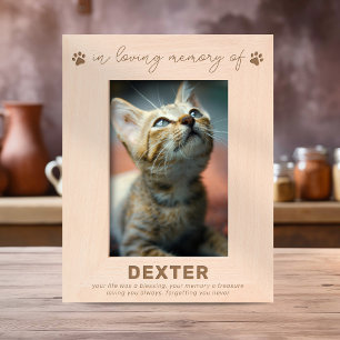 Modern Pet Loss Memorial Engraved Frames