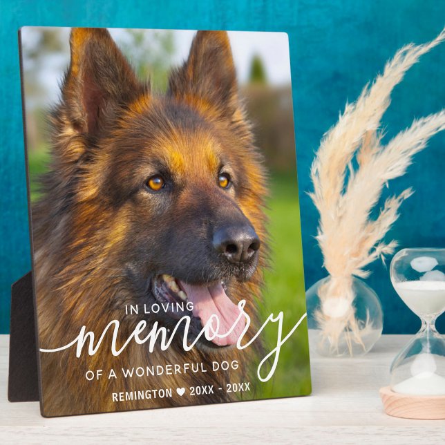 Modern Pet Memorial Personalized In Loving Memory Plaque (Creator Uploaded)