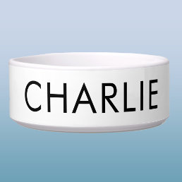 Modern Pet Name Personalized Bowl