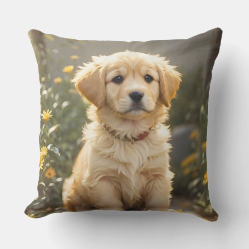 Modern Pet Photo Dog Photo Dog Lover  Outdoor Pillow