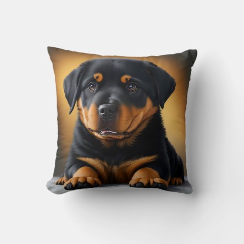 Modern Pet Photo Dog Photo Dog Lover  Throw Pillow