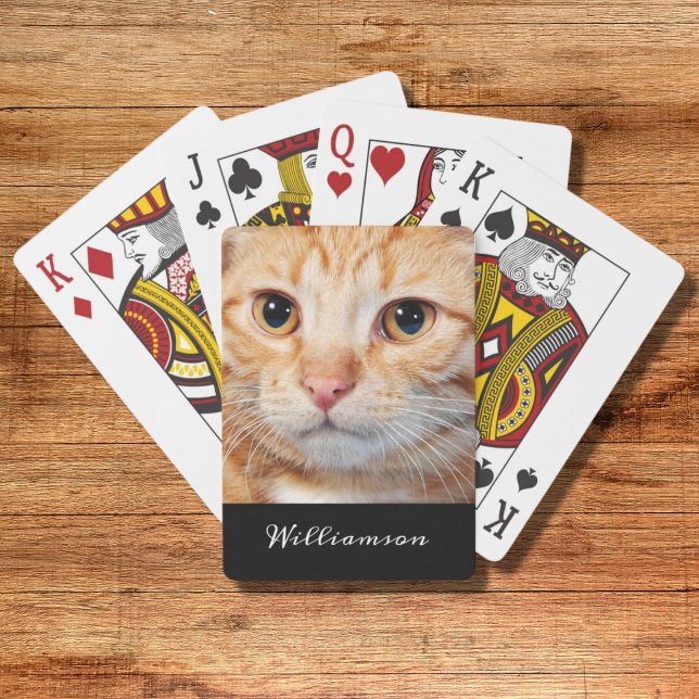 Modern Pet Photo  Poker Cards (Creator Uploaded)