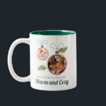 Modern Pets Photos Family Christmas Holiday Two-Tone Coffee Mug<br><div class="desc">Pet Photos Family Christmas Modern Holiday Two-Tone Coffee Mug you can easily add your pets' photos by clicking the "Personalize" button</div>