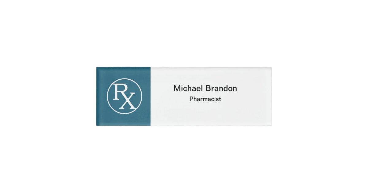 Modern Pharmacist Theme Name Zazzle Com