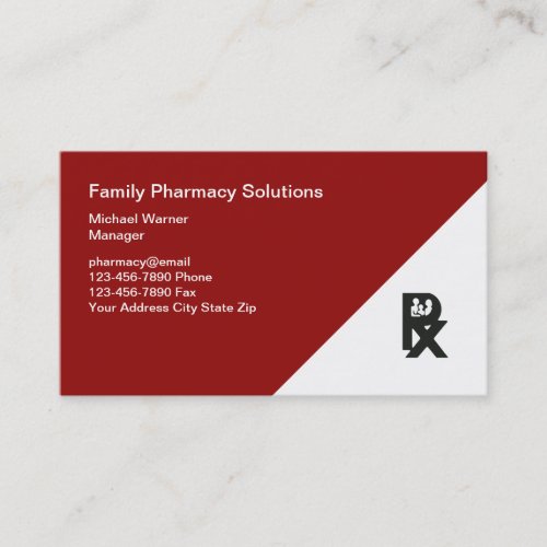 Modern Pharmacy Or Pharmaceutical Business Card