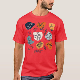 Modern pharmacy pattern T-Shirt