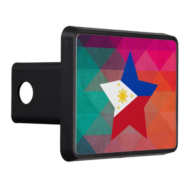 Modern Philippines Flag Hitch Cover (Right)