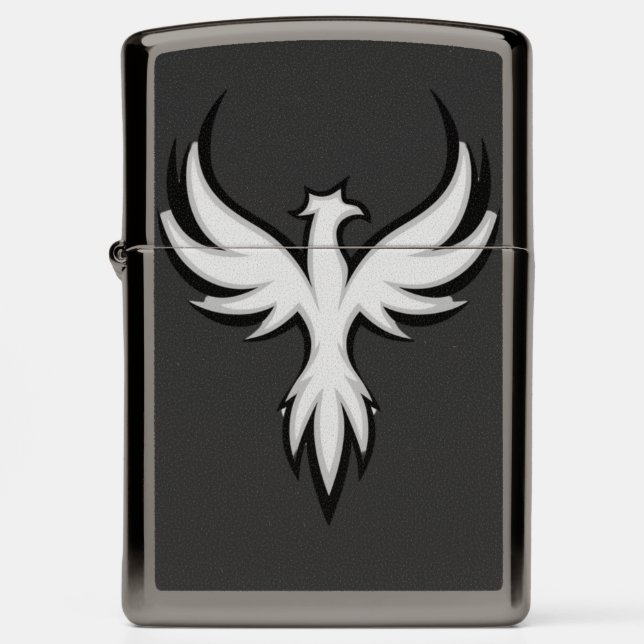 Modern Phoenix Rising Zippo Lighter (Front)