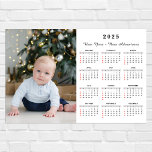 Modern photo 2025 New Year calendar poster<br><div class="desc">Modern family photo New Year Adventures 2025 calendar poster. Add your photo and create perfect calendar poster!</div>