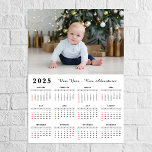 Modern photo 2025 New Year calendar Poster<br><div class="desc">Modern family photo New Year Adventures 2025 calendar poster. Add your photo and create perfect calendar poster!</div>