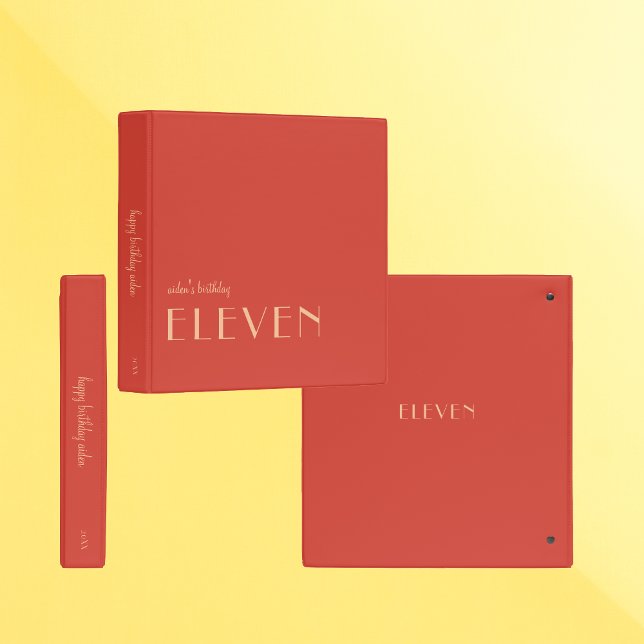 Modern Photo Album | Birthday Gift | Blood Orange 3 Ring Binder (Creator Uploaded)