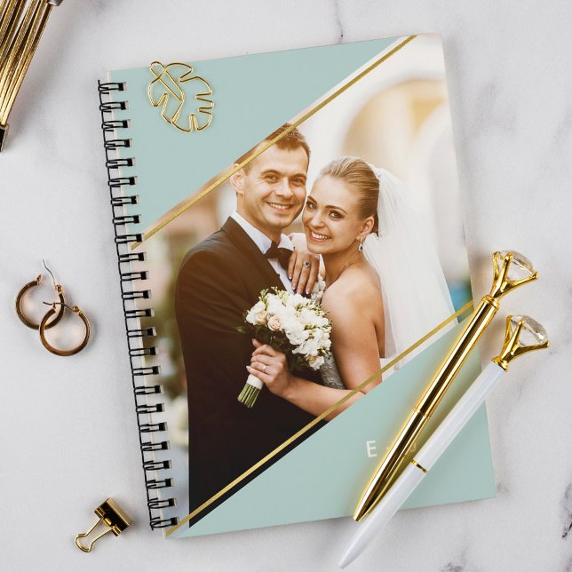 Modern Photo and Monogram Notebook (Creator Uploaded)
