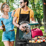 Modern Photo Arch | Best Ever Daddy Apron<br><div class="desc">This modern arch photo designed apron is the perfect gift for dads, daddys and grandfathers this fathers day! Featuring a stylish arch shaped photo and elegant script font. The font styles sizes and color can be changed by clicking on the customize further link after personalizing. (The design can also be...</div>
