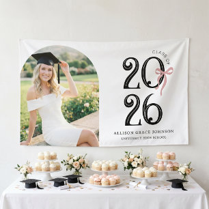 Modern Photo Arch Graduation Party Banner